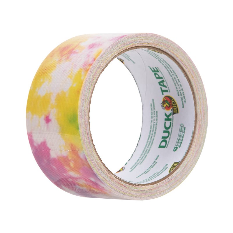 Duck Tape Pattern Colours Tie Dye. Arts & Crafts, DIY, Crafts, Gift Wrapping, Decorative, Scrapbook, Scrapbooking, Bullet Journal, Planner, Party, Festivals, Decoration - 48mm x 9.1m - Image 2